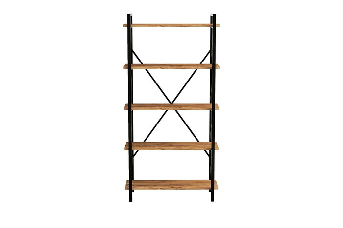 Hanah Home Nero Elit Estantería Industrial Atlantic Pine y Negro